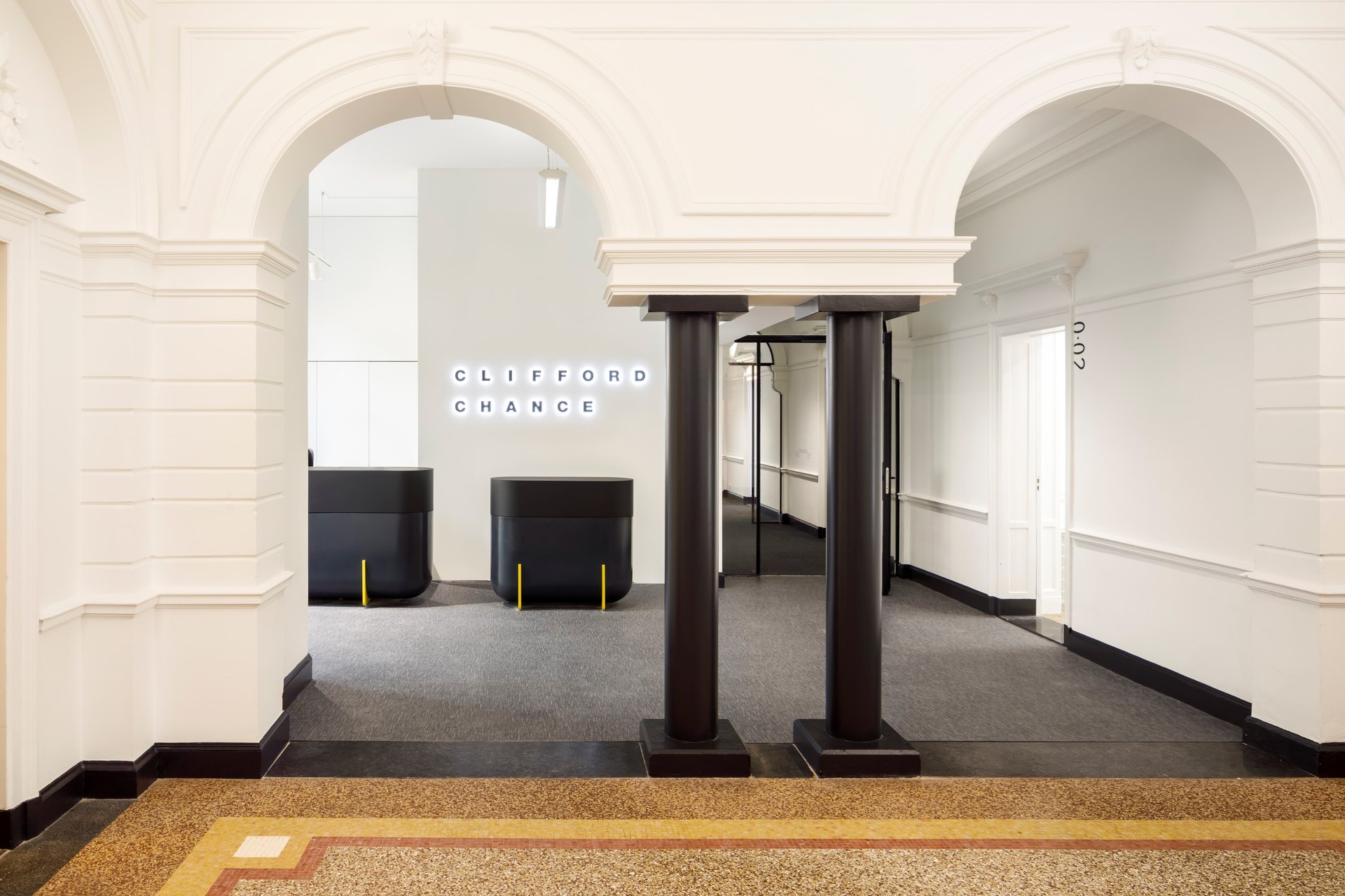 Interior view of Clifford Chance Droogbak