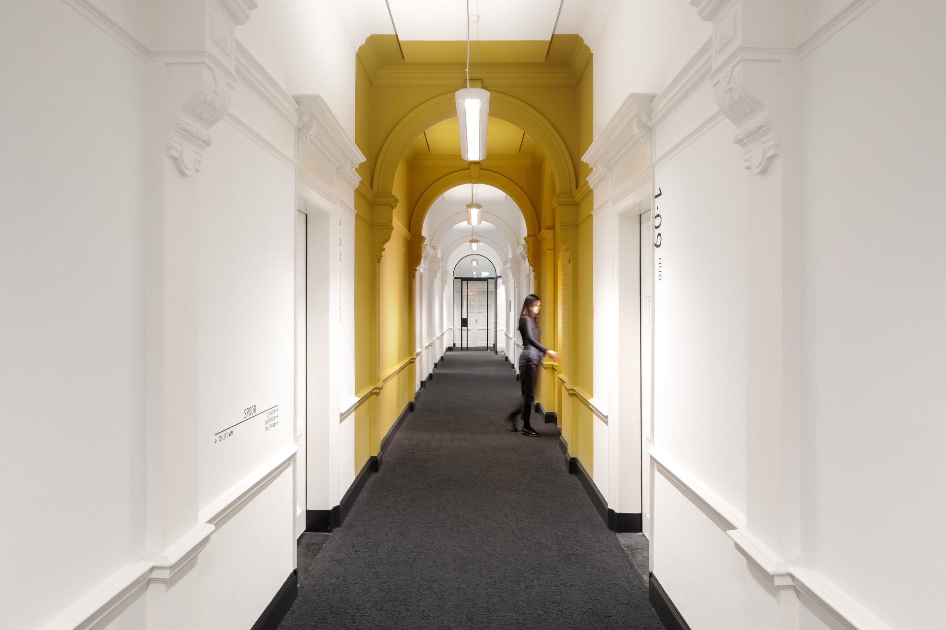 Dynamic atrium of Clifford Chance Droogbak
