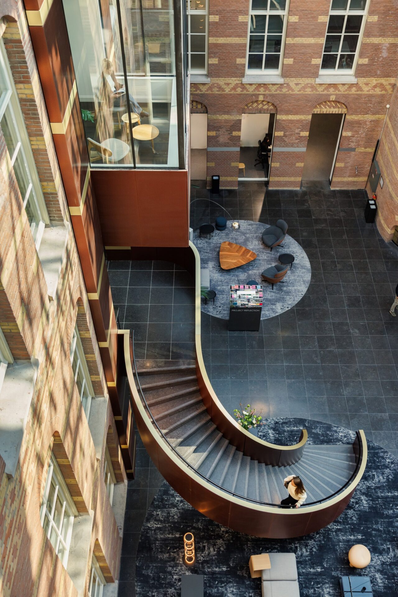 Portrait view of Clifford Chance Droogbak interior