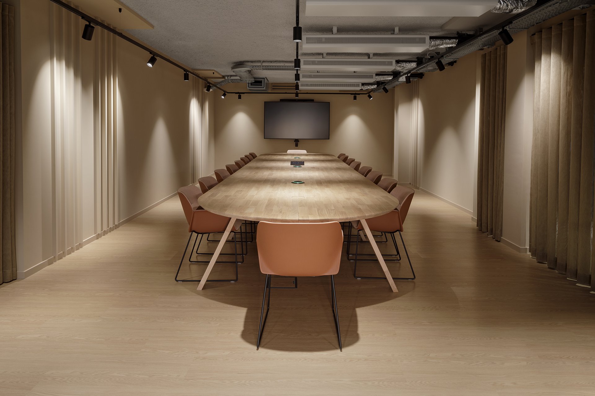 Architecture design, Fokkema & Partners, Zuidbroek Notarissen, warm, transparant kantoorinterieur met ronde details and line patterns