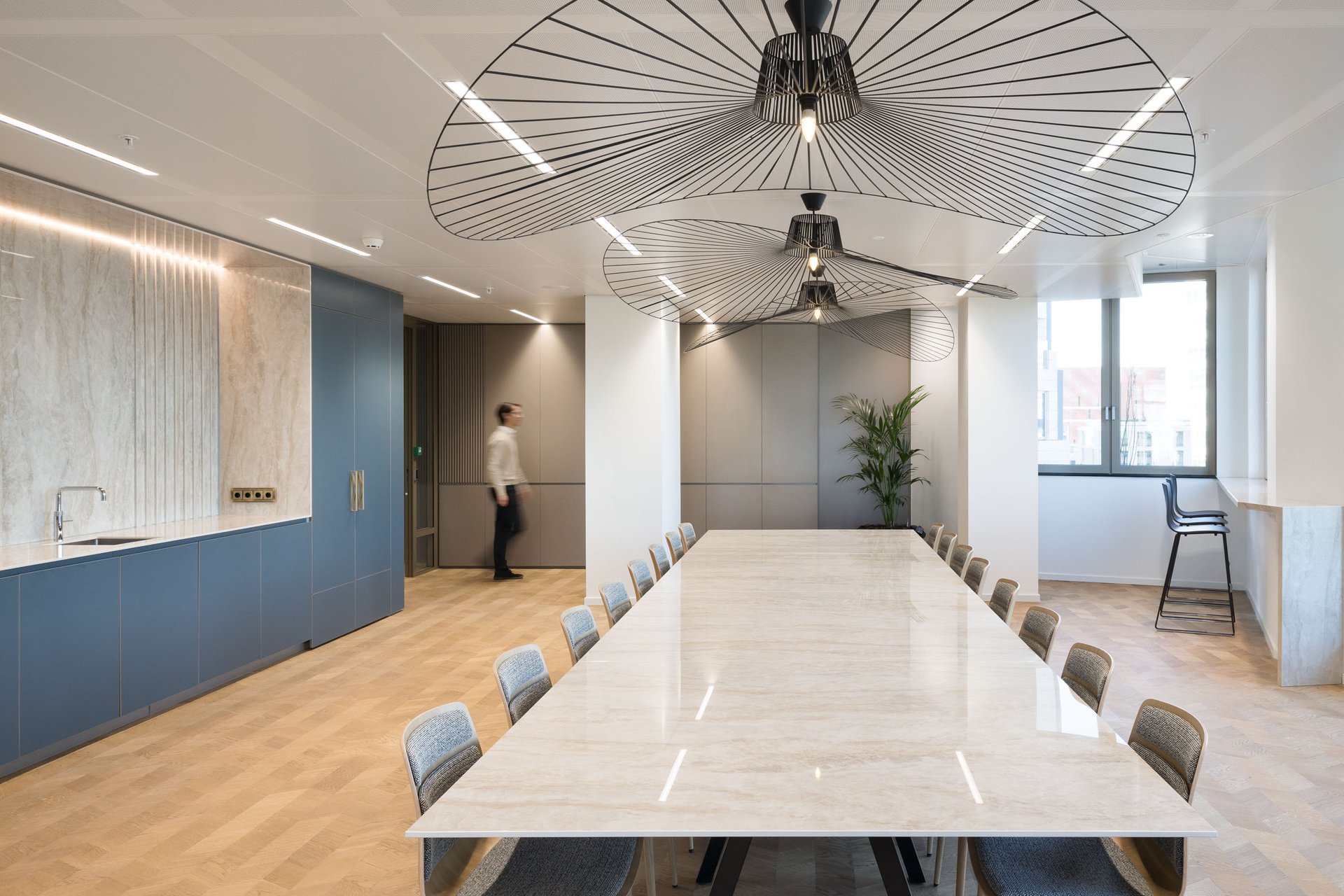 A playful yet sophisticated office space