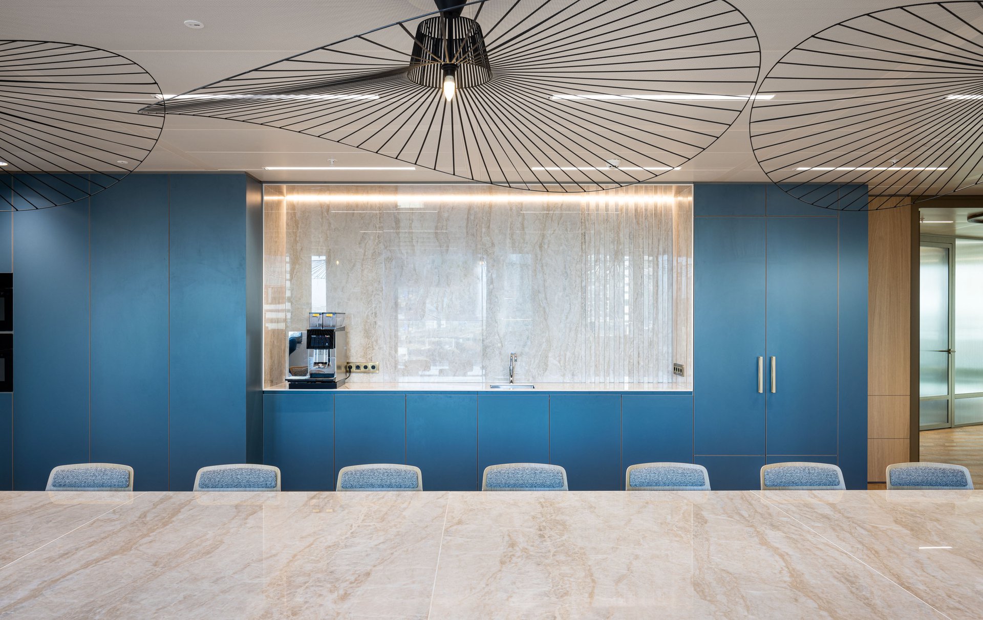 A playful yet sophisticated office space