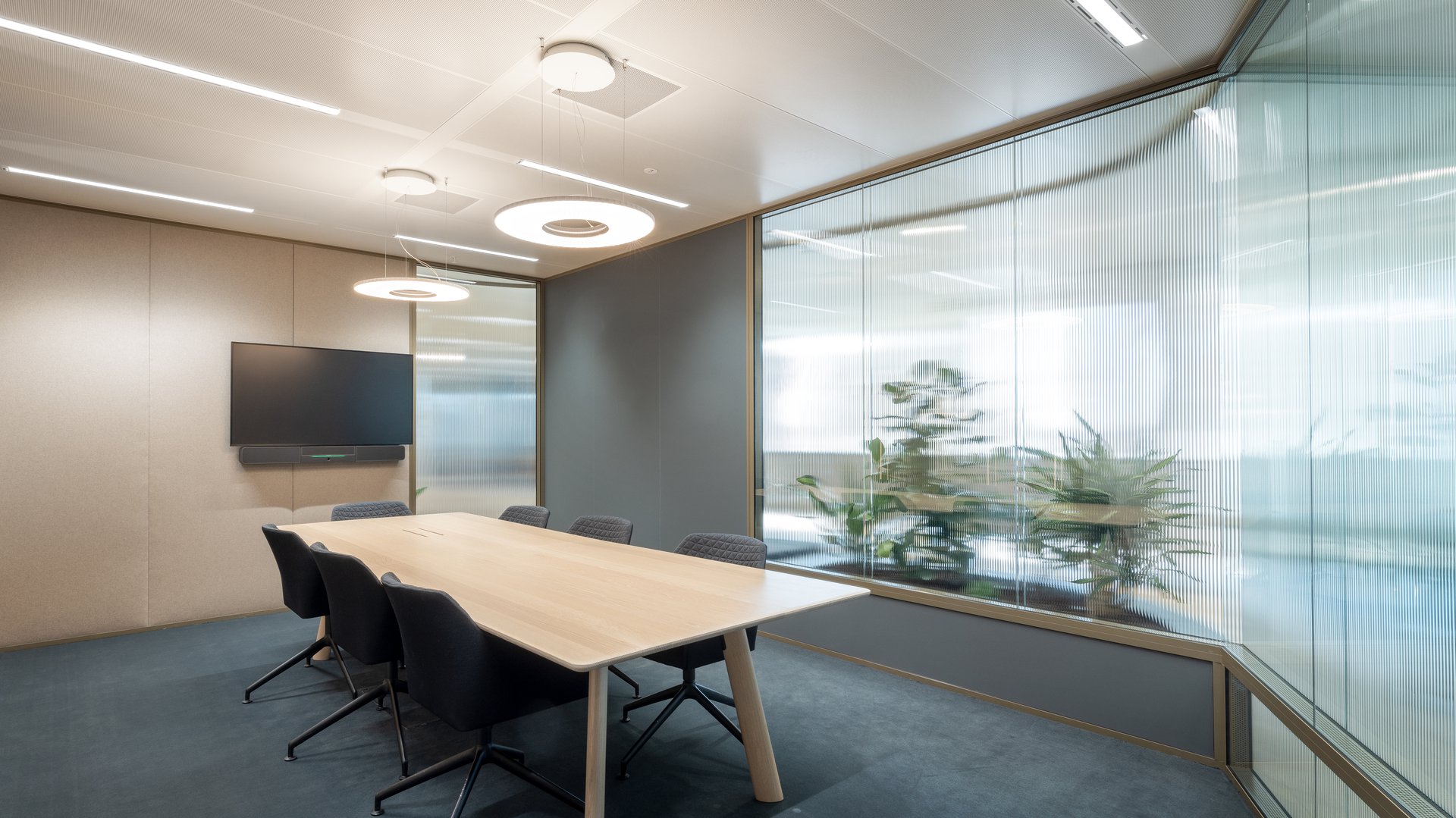 A playful yet sophisticated office space