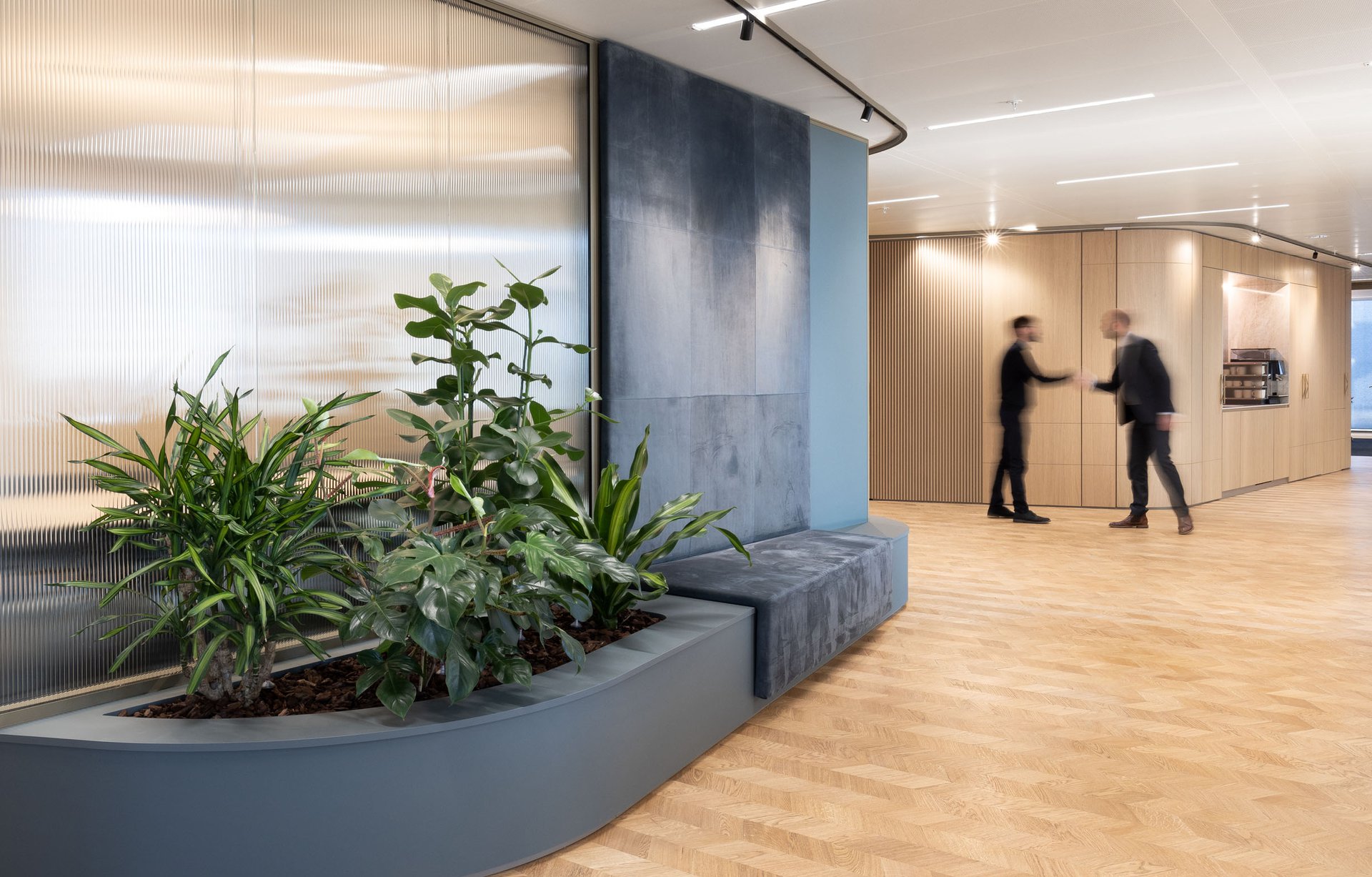 A playful yet sophisticated office space