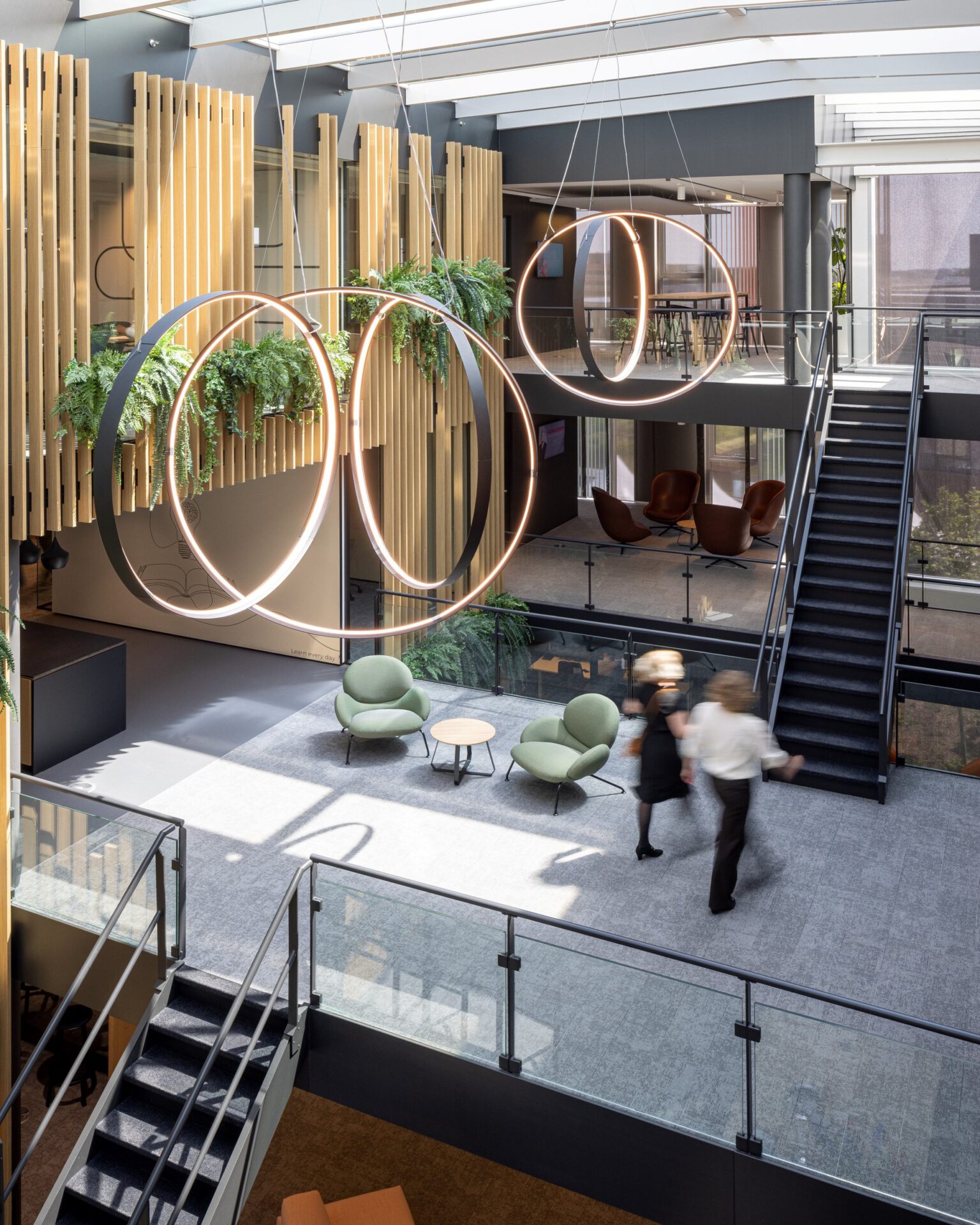 Interior design with modern elements