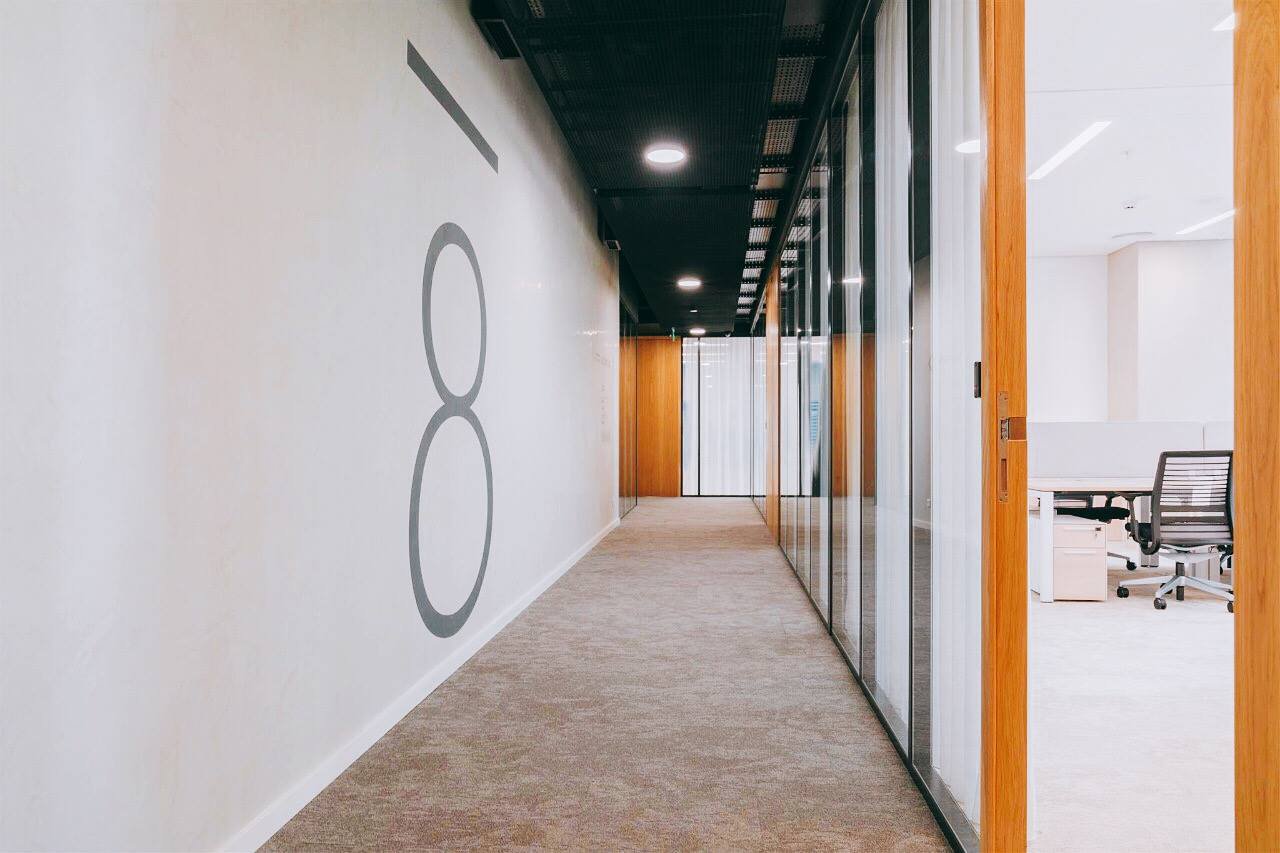 Interior view of Level 8 office space