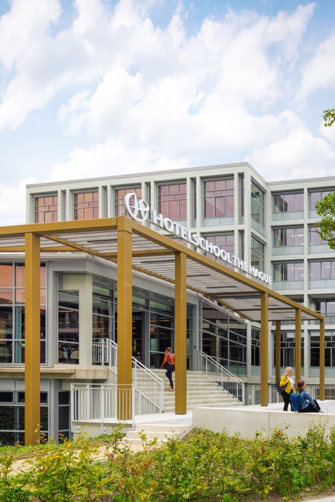 Renovated Hotelschool The Hague building exterior.