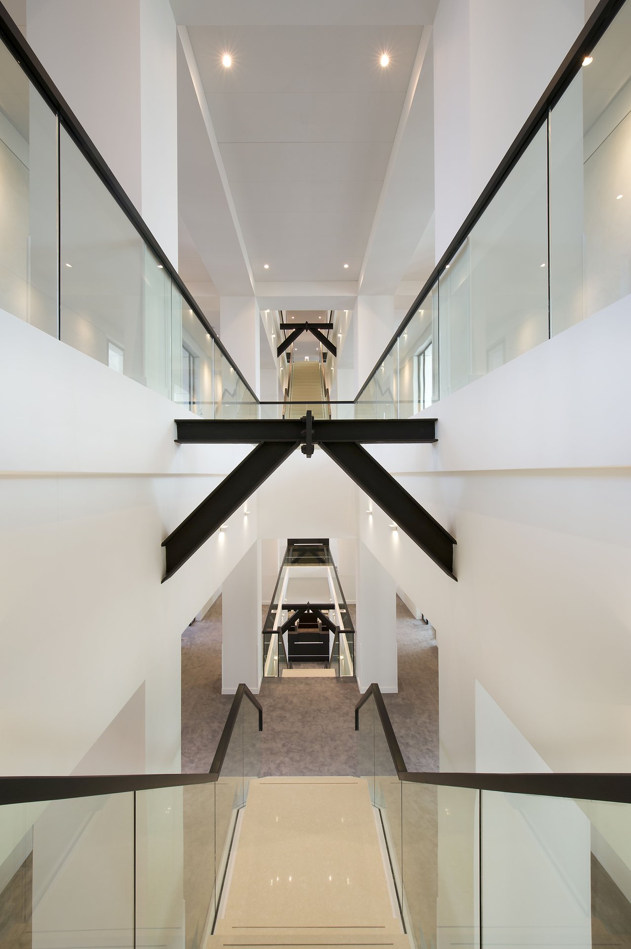 Interior stairs in Apollo House