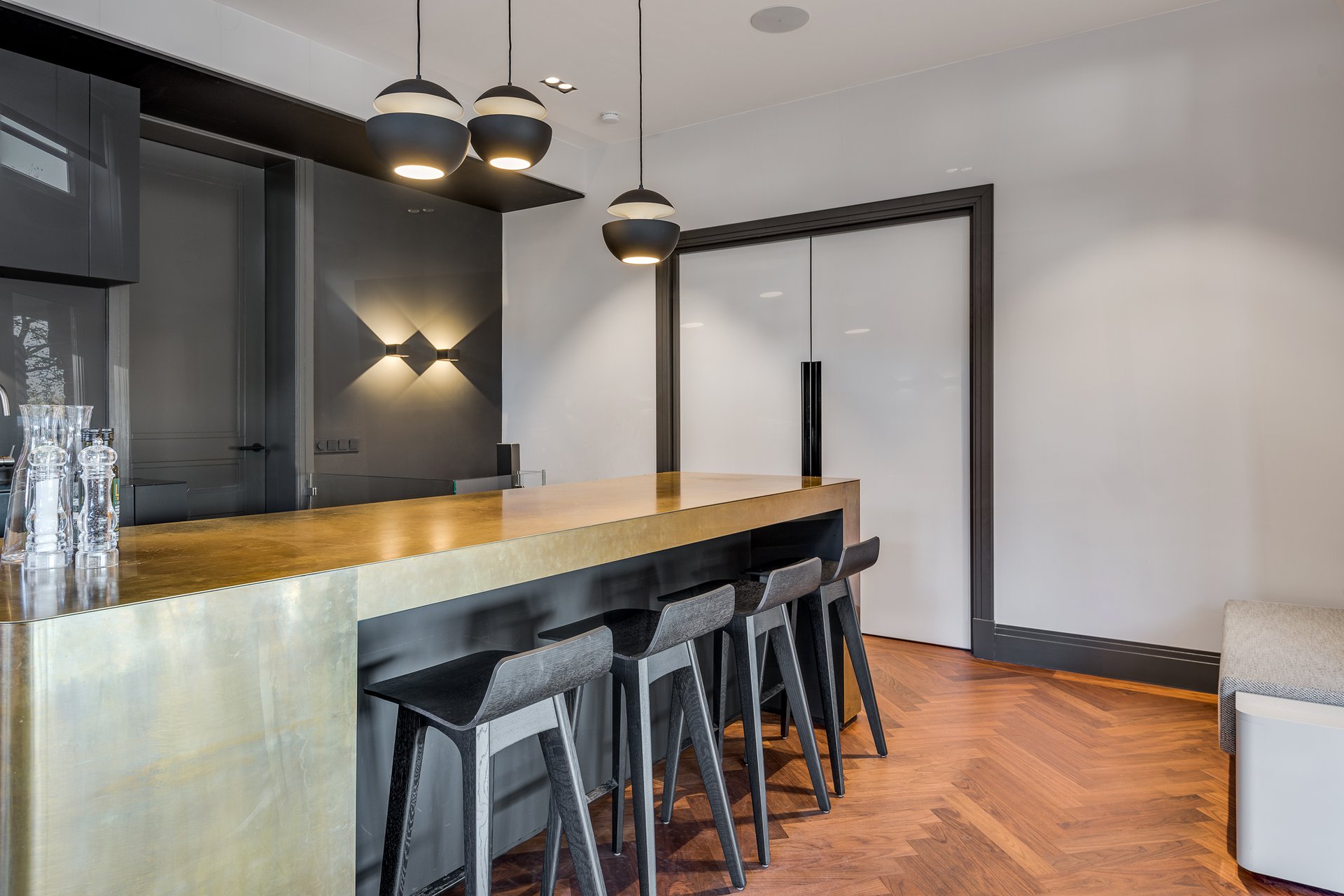 Interior view of the office villa