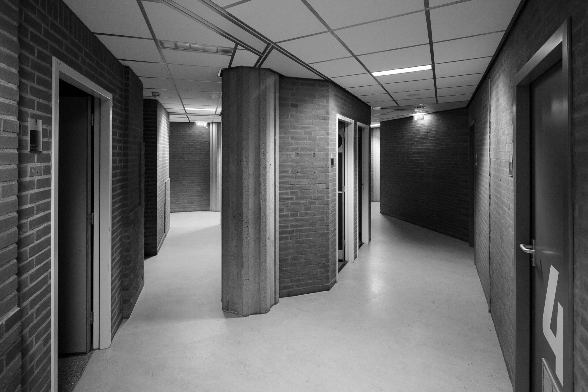 The interior of the former Knoop barracks radically transformed