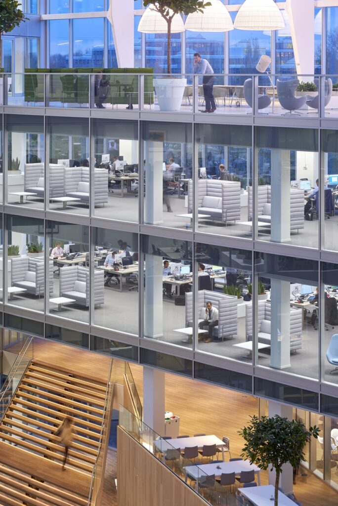 Interior design with terraces and smart technology