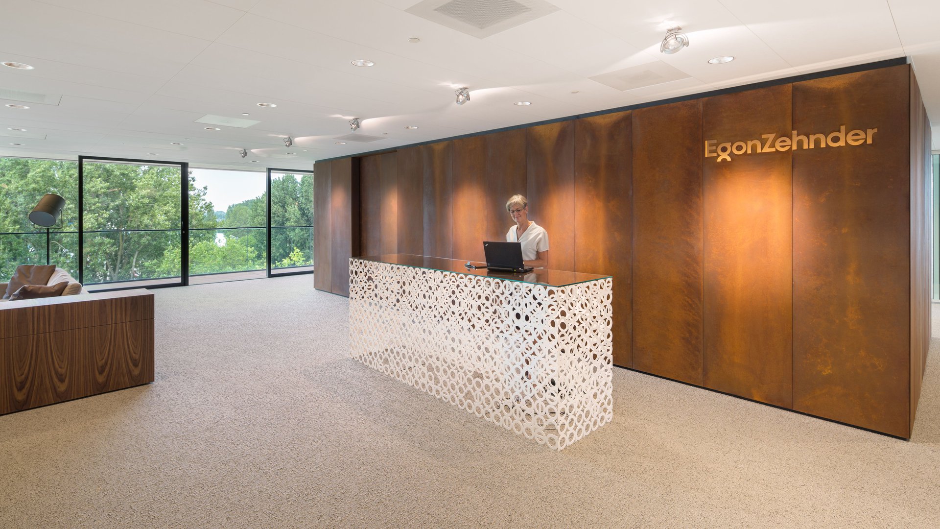 Luxury contemporary villa-type office with splendid views for Egon Zehnder