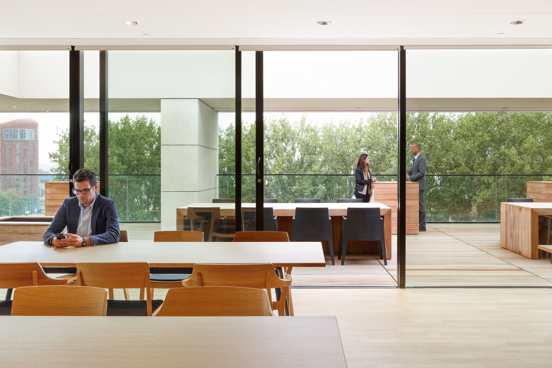 Luxury contemporary villa-type office with splendid views for Egon Zehnder