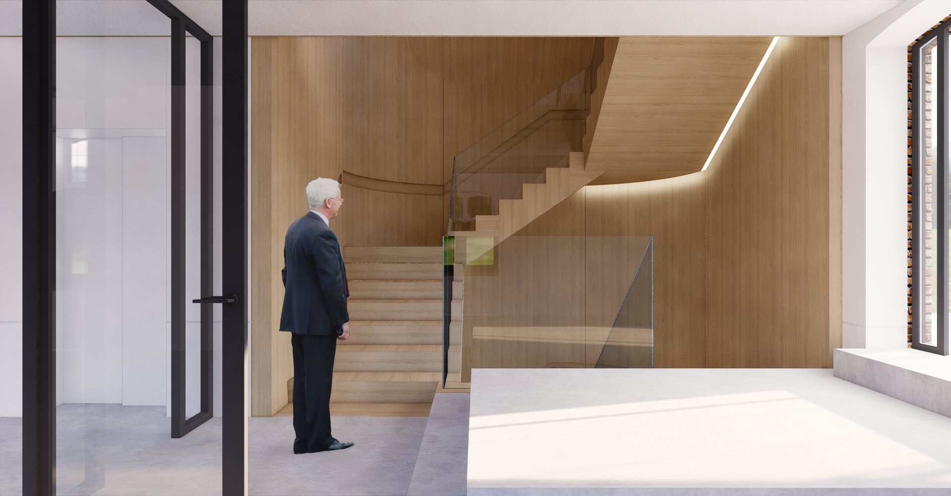 Building exterior with river view