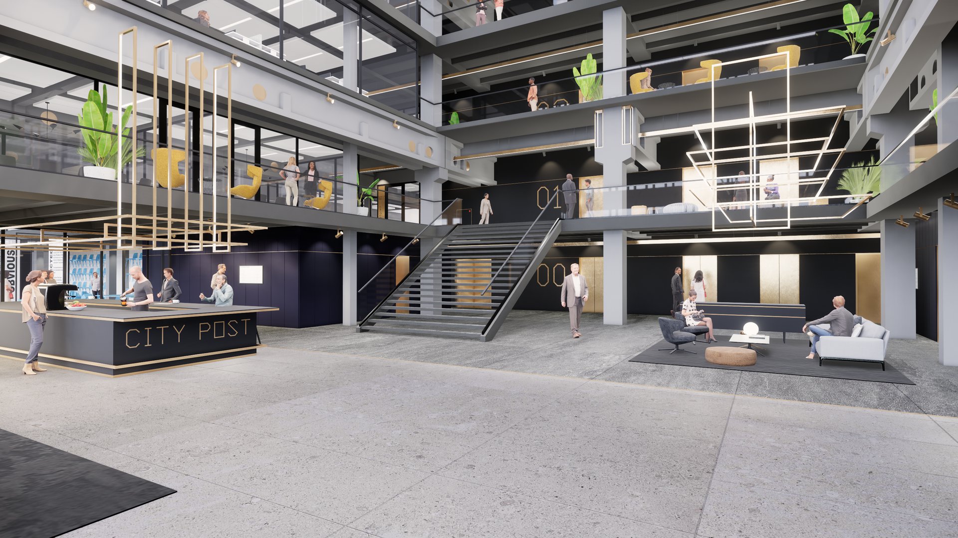 Former mail sorting centre converts into a dynamic multi-tenant office building