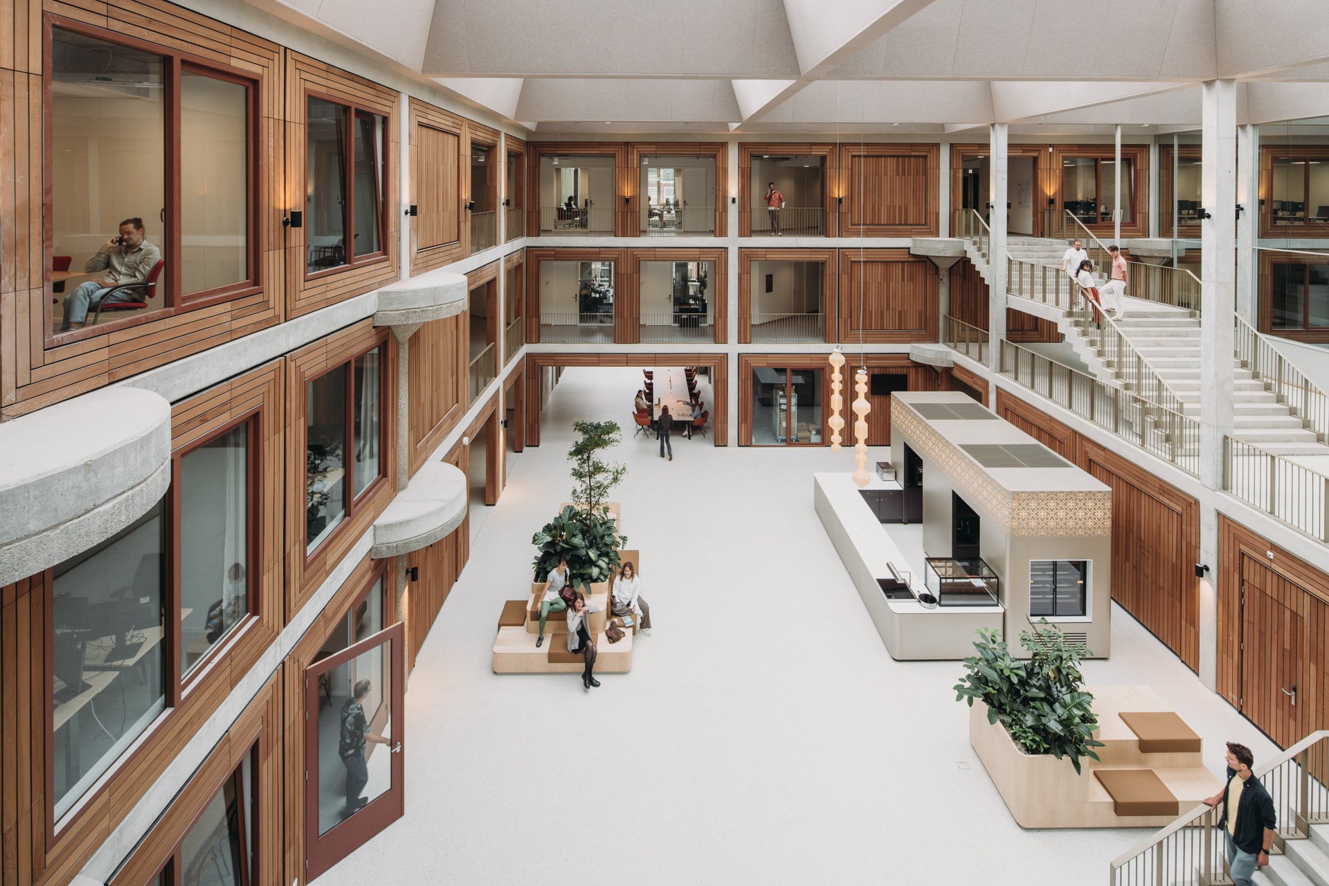 Interior view of the Herta Mohr Building with natural light