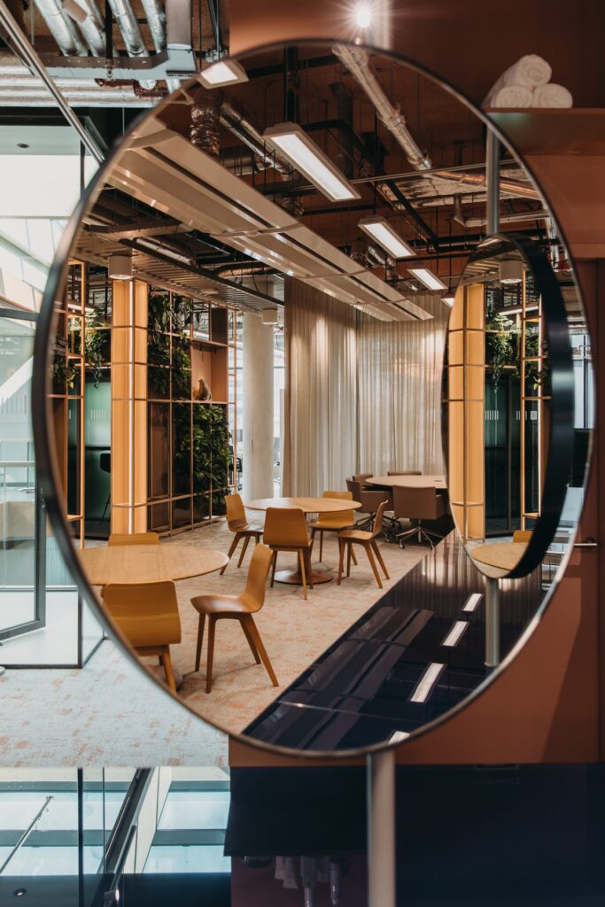 Unilever office wrapped around a central atrium