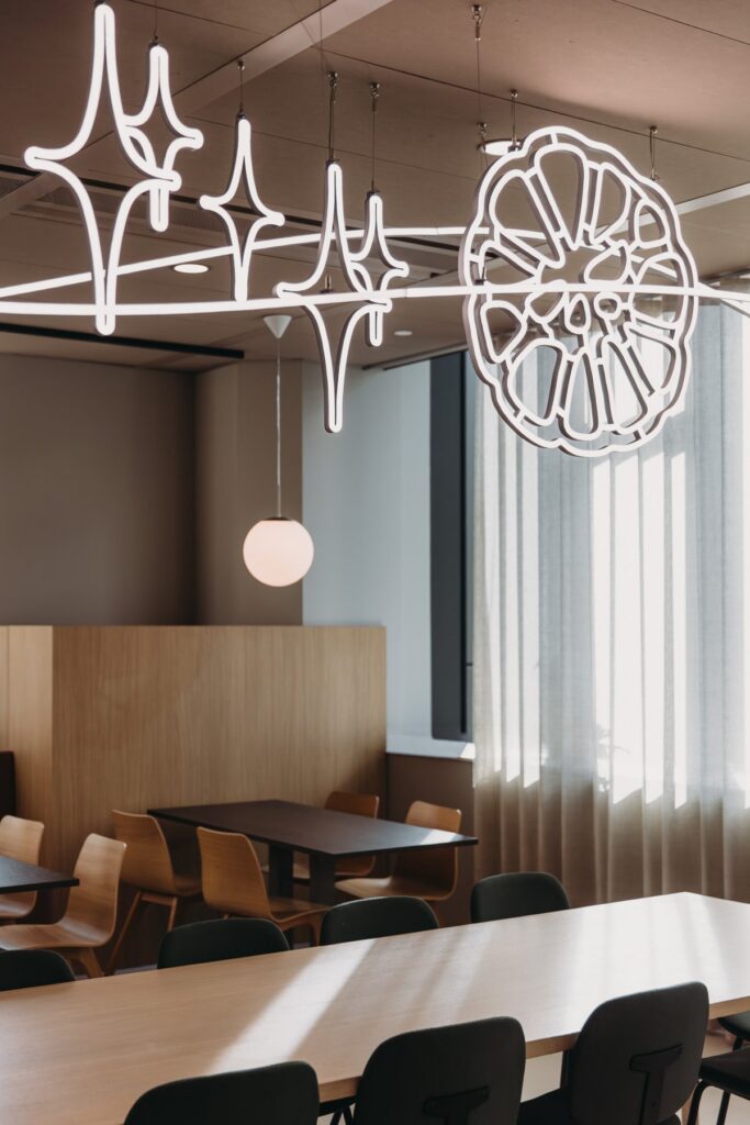 Urban hospitality hub on the first floor