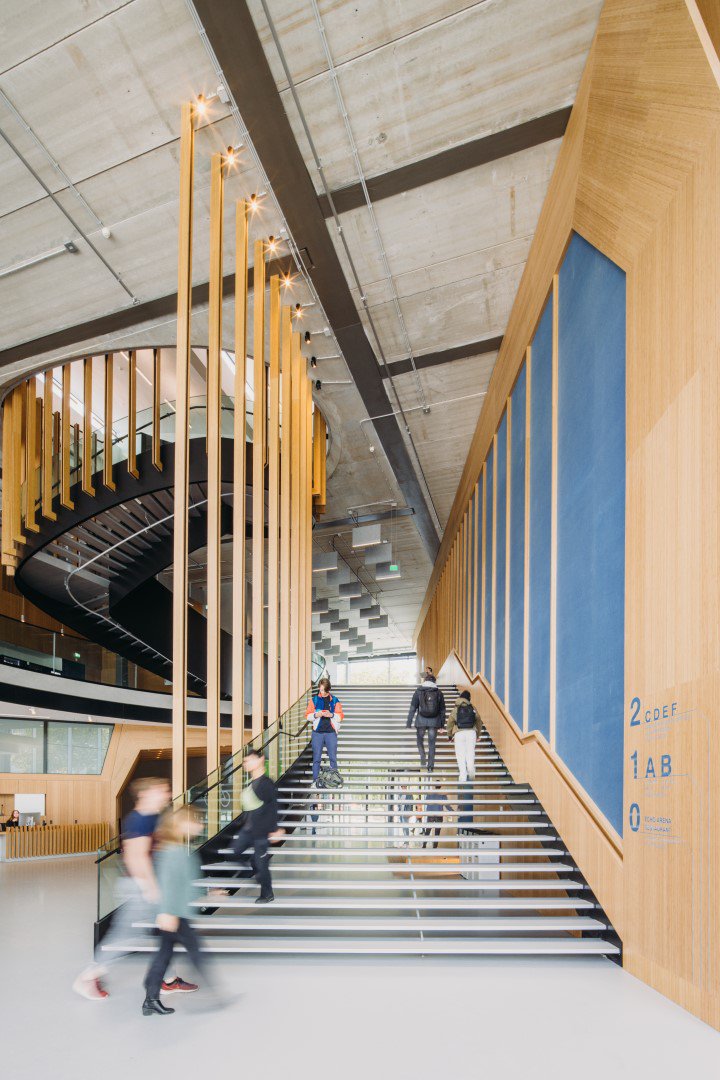 Interior view of TU Delft ECHO building