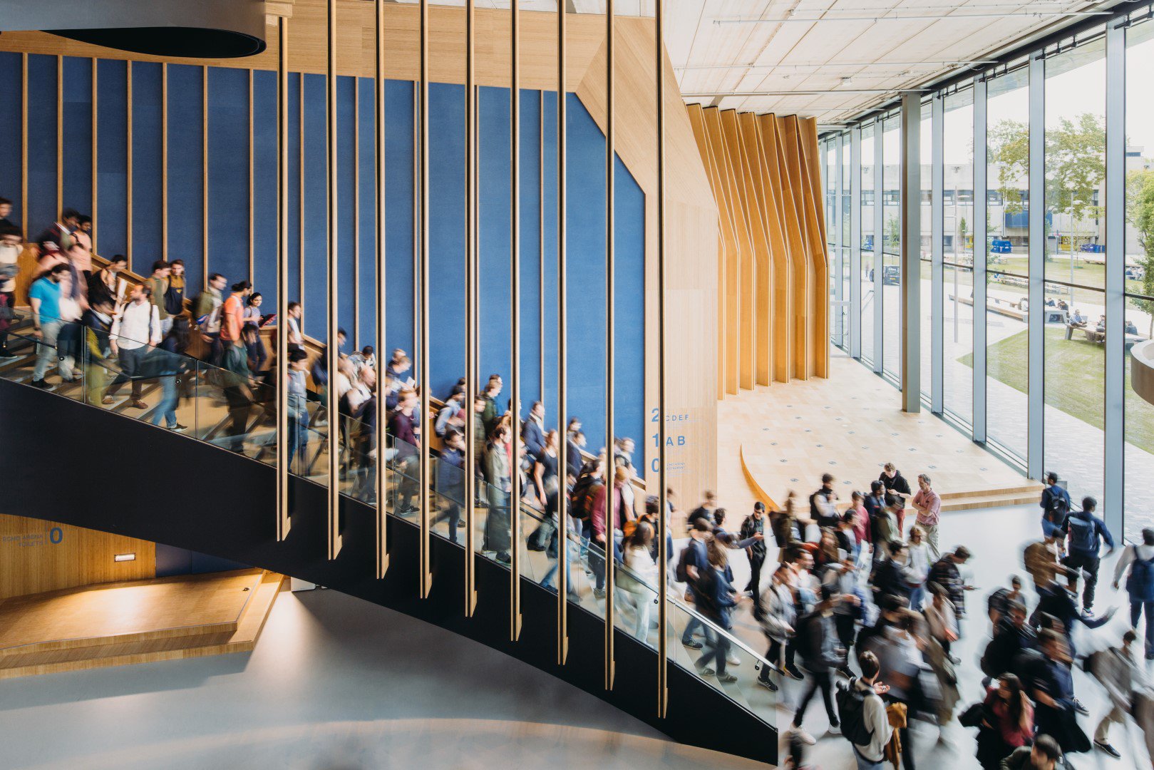 Interior view of TU Delft ECHO building
