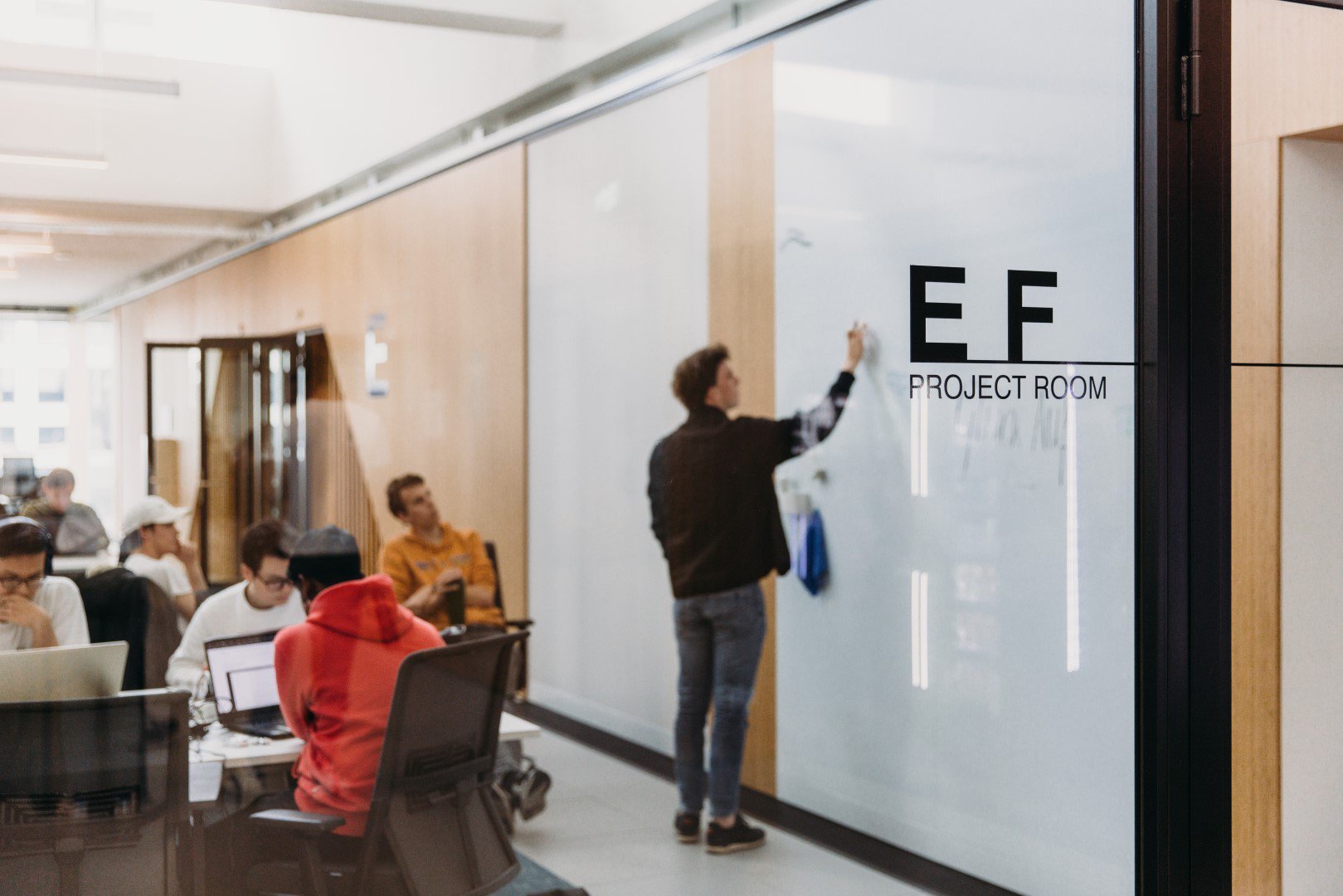 Interior view of TU Delft ECHO building