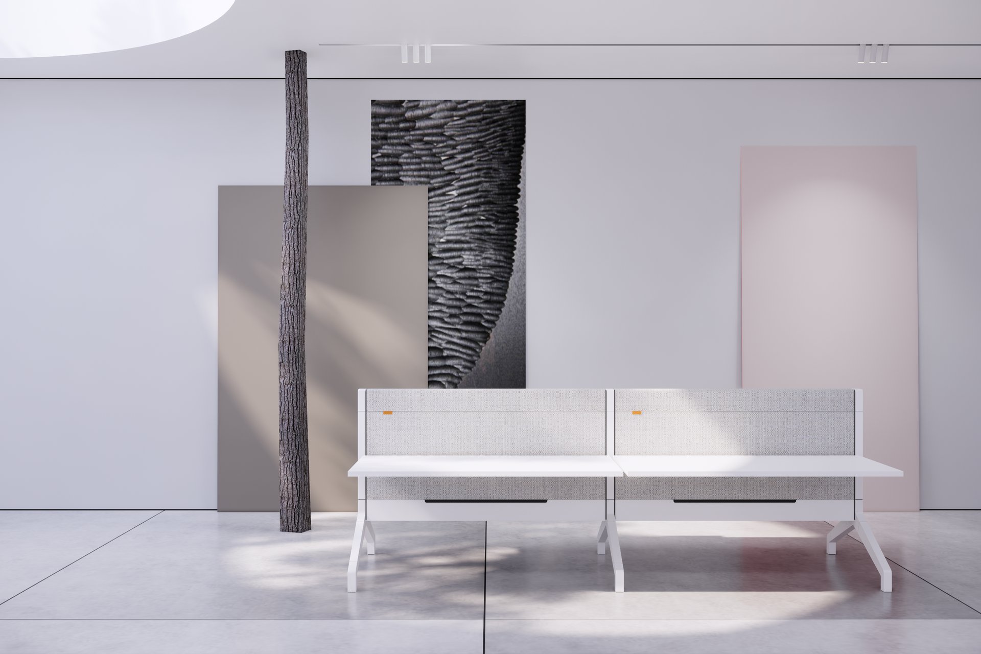 White Ypsilon design