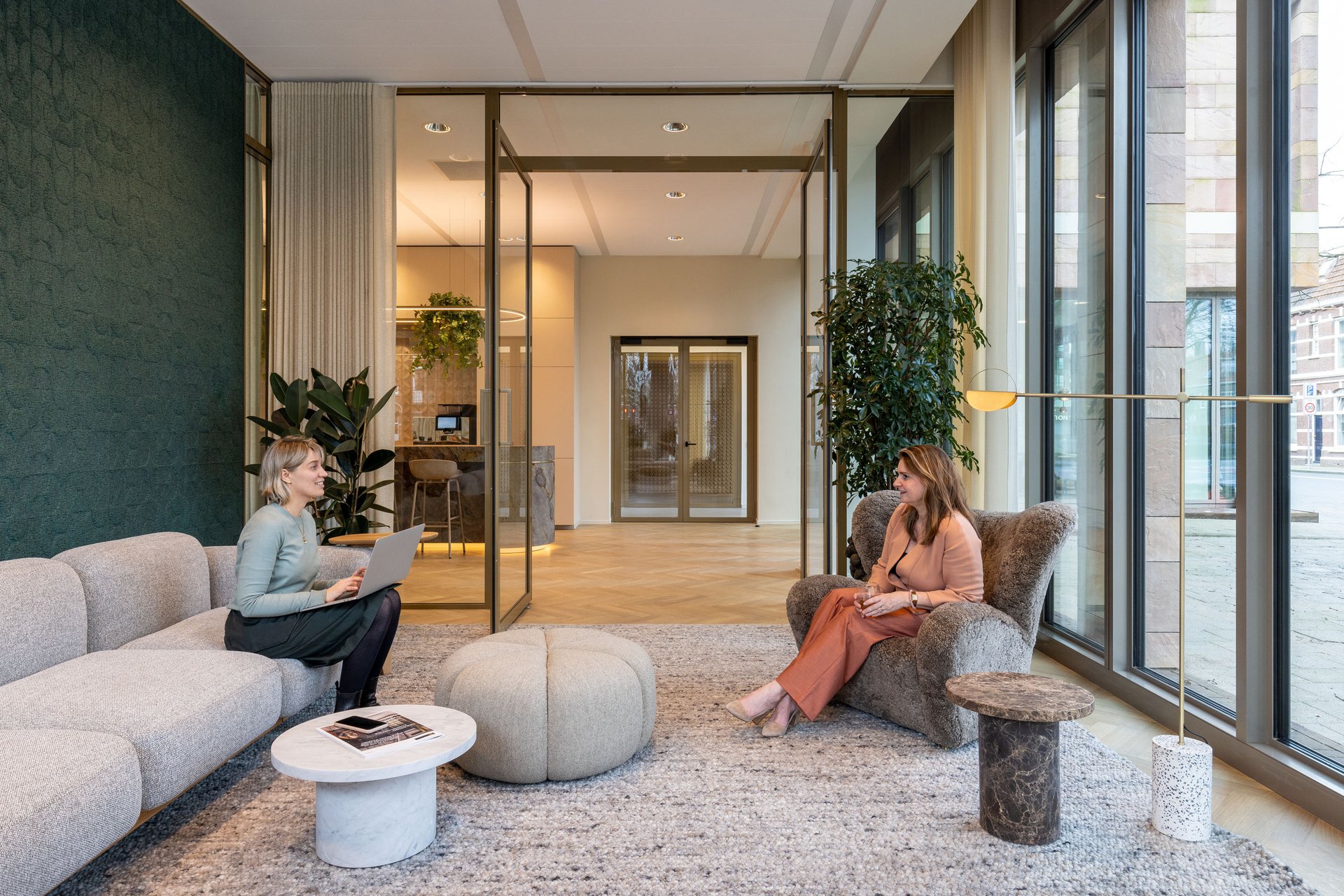 Office interior with modern furniture