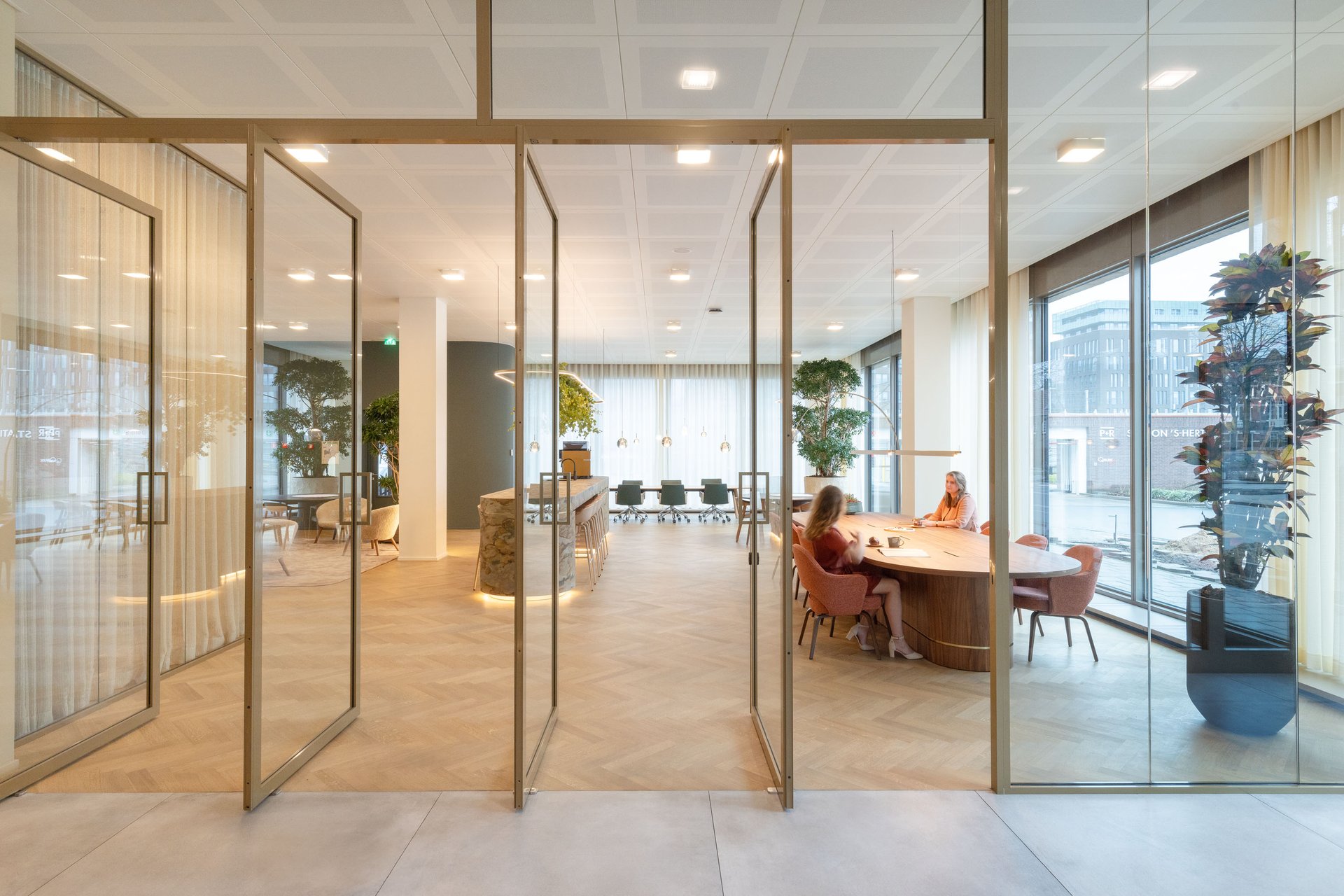 Collaborative workspace with natural light