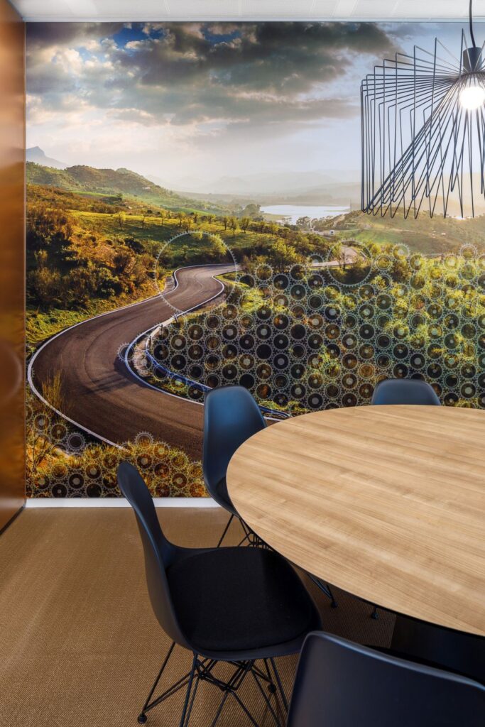 Interior design with a technologically advanced look and feel
