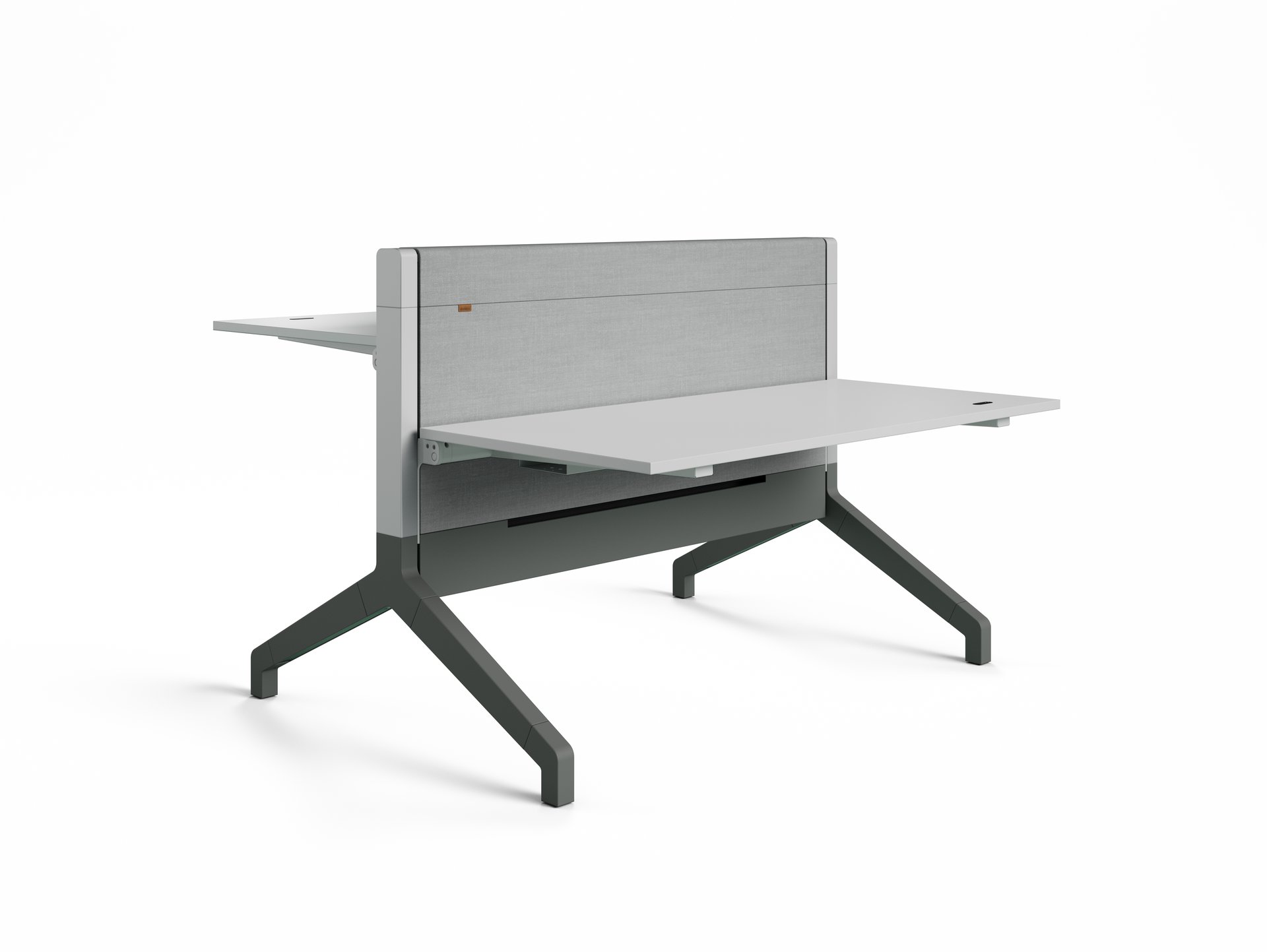 Ypsilon sit-stand desk in a modern office