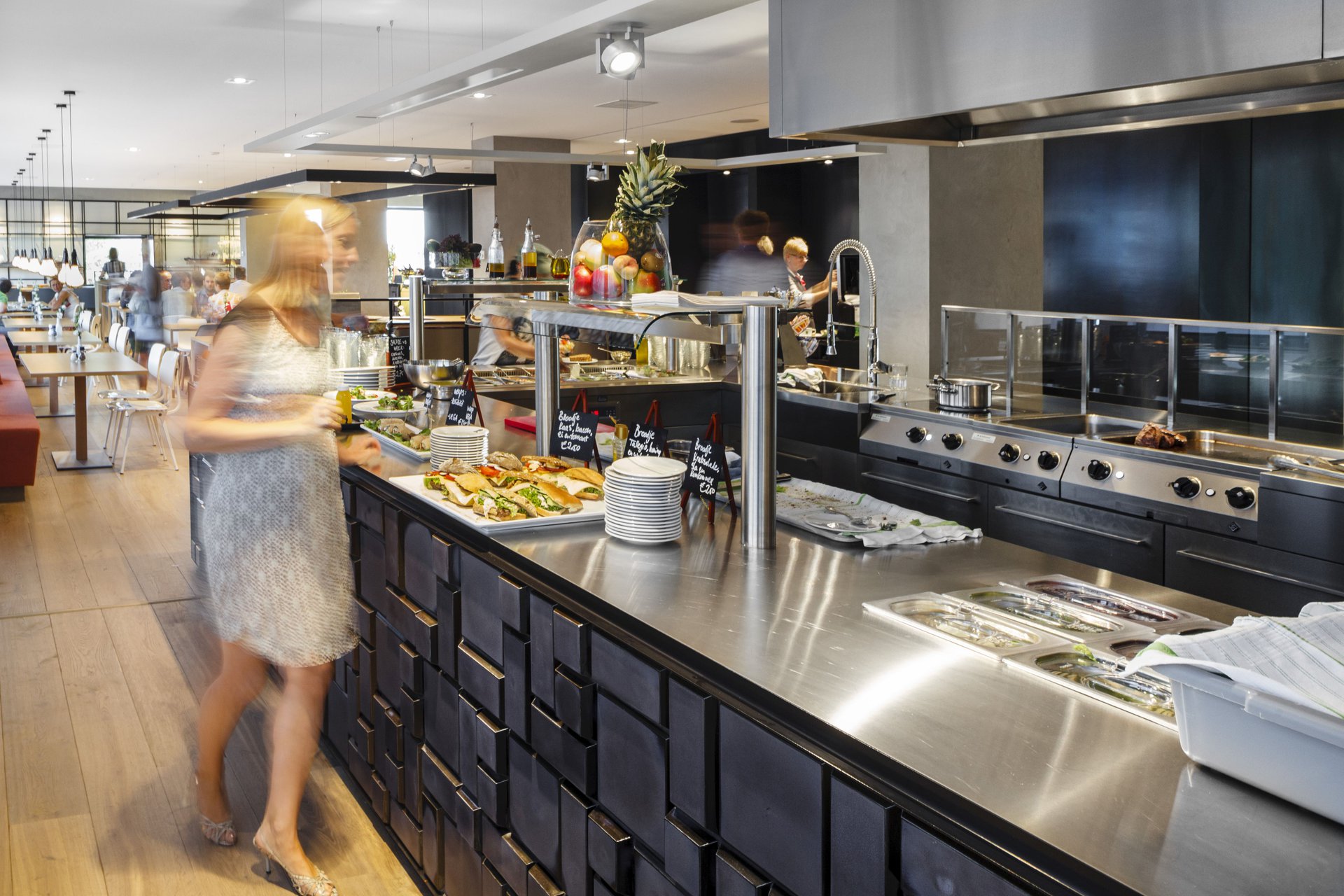 Havengebouw Amsterdam interior with tile design