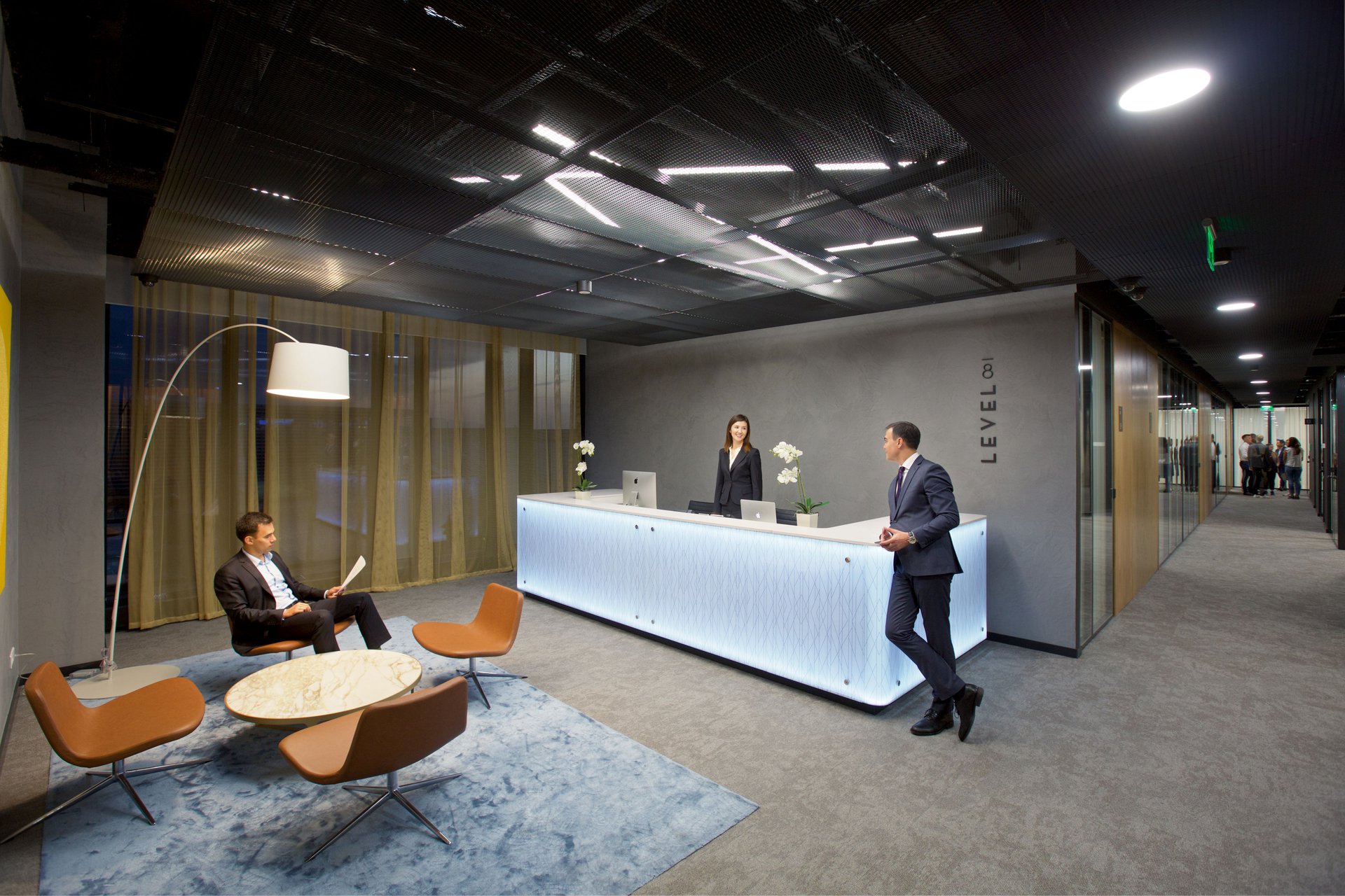 Level 8 office interior with a modern design