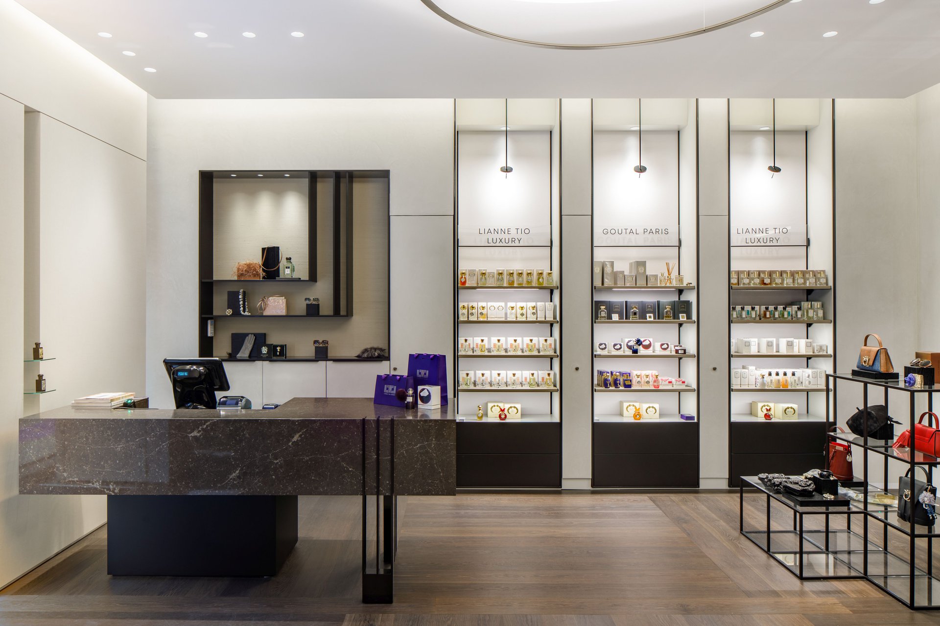 Boutique interior with unique features