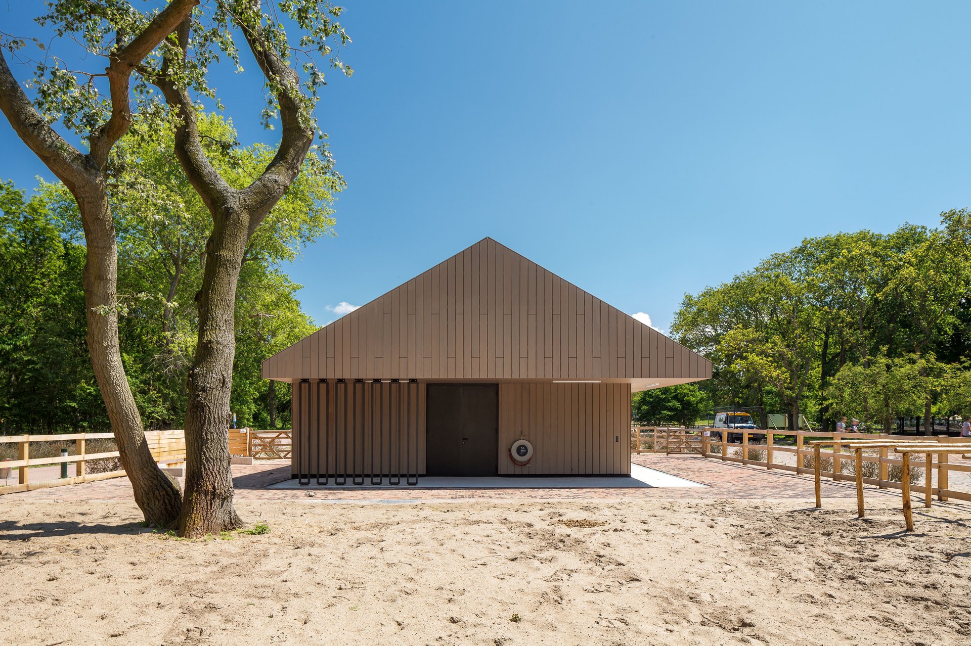 New horse stables complete the transformation of a historic farm ensemble