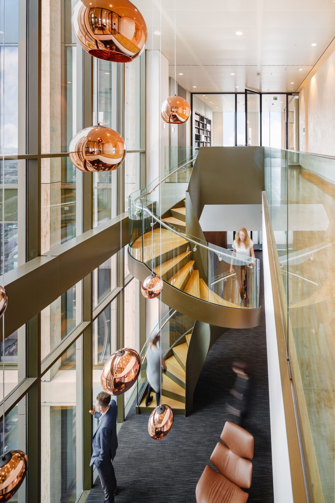 Panoramic view from NautaDutilh penthouse.