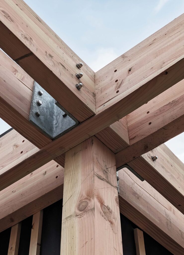 Sustainable materials used in pavilion construction