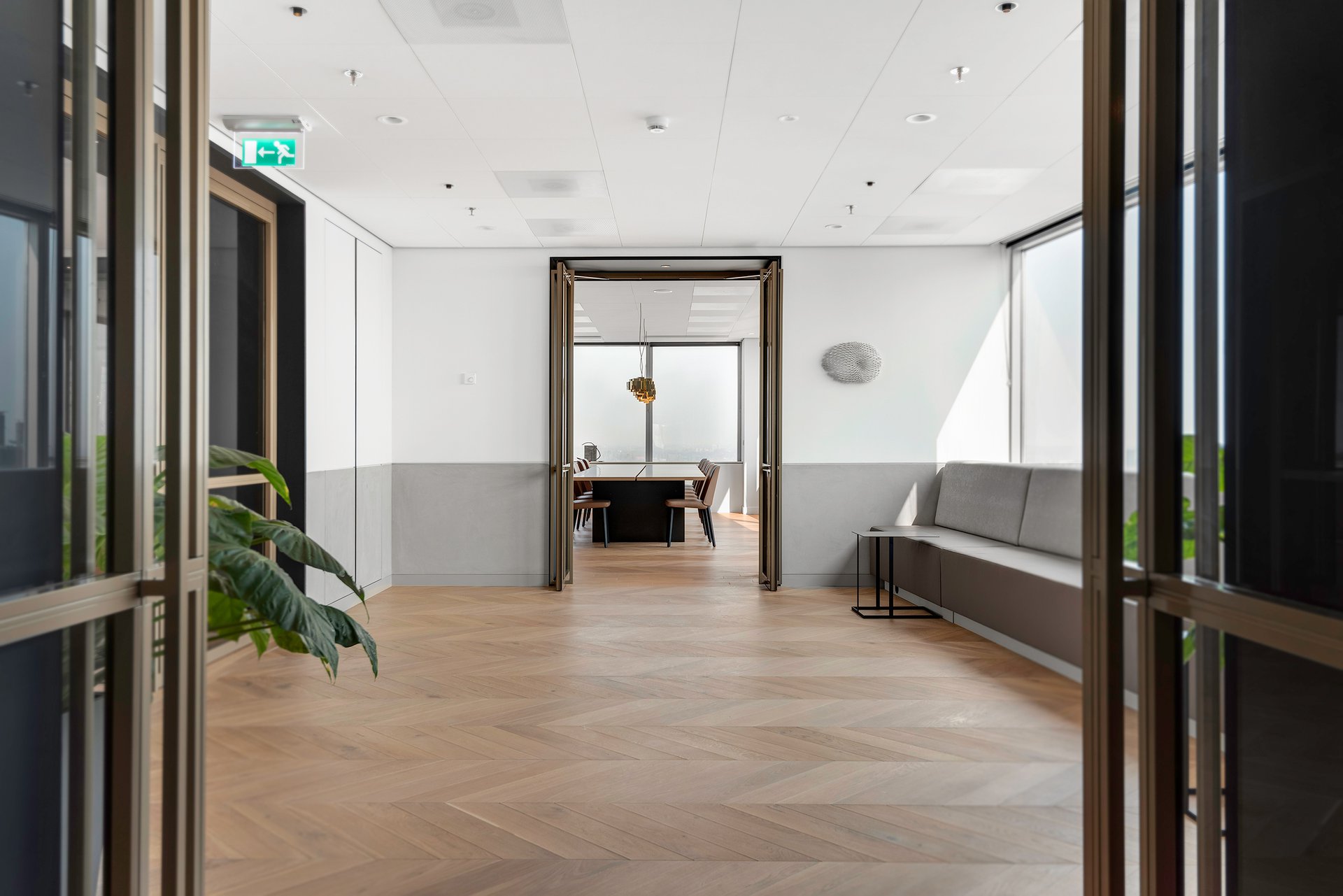 Office space with city views