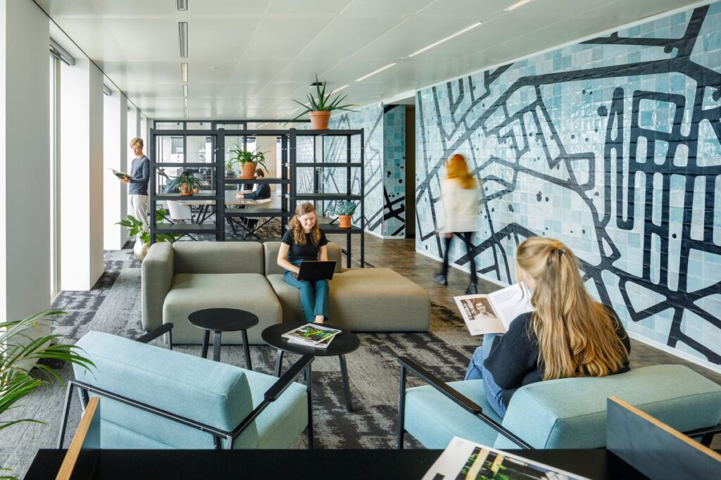 Sustainable and comfortable workspace concept at Rabobank