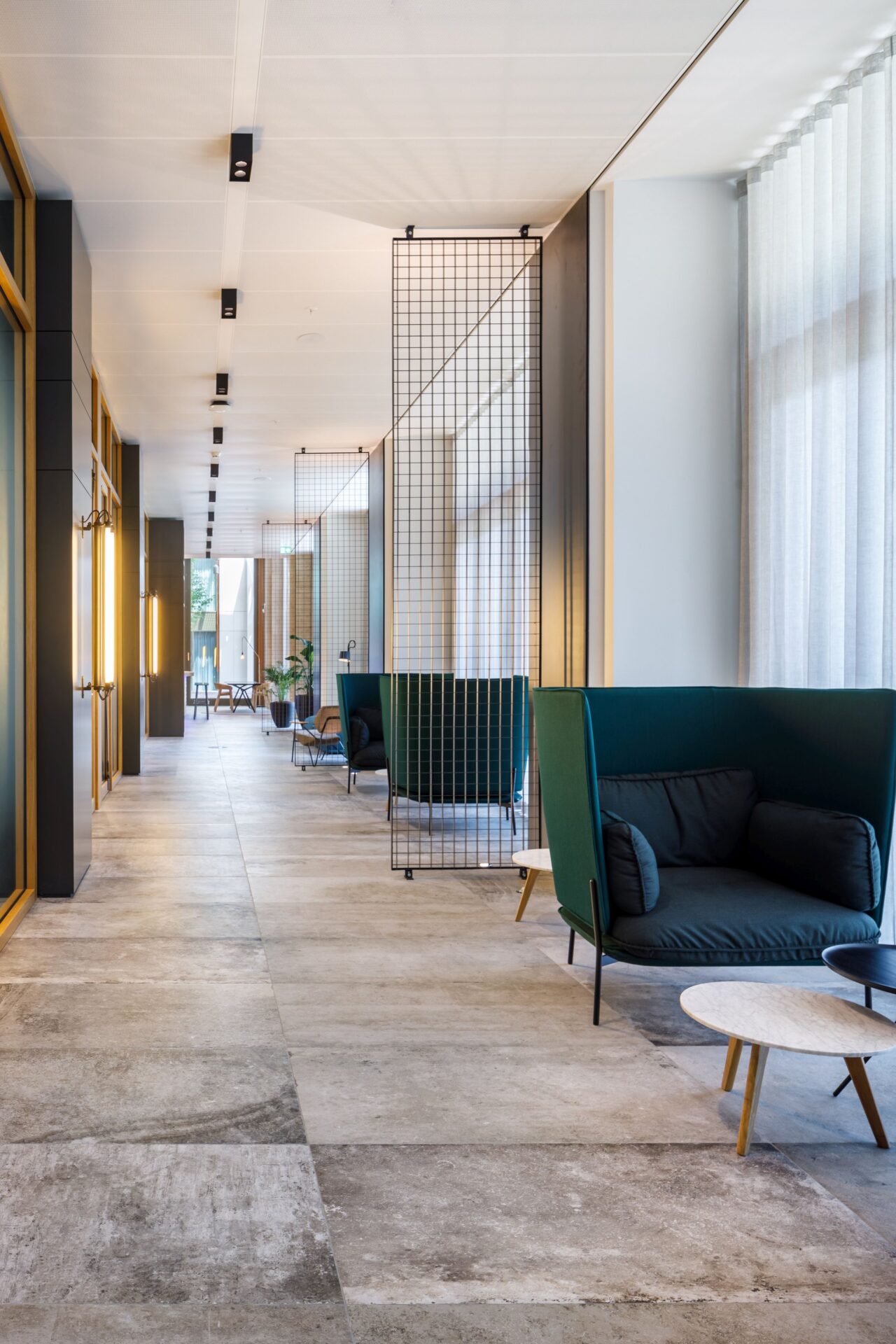 Interior design of Rabobank with modern elements