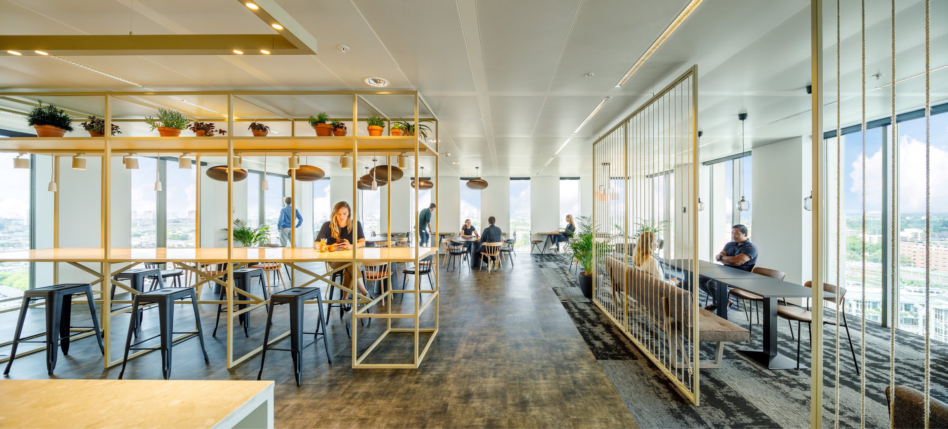 Interior view of Rabobank with seminar space