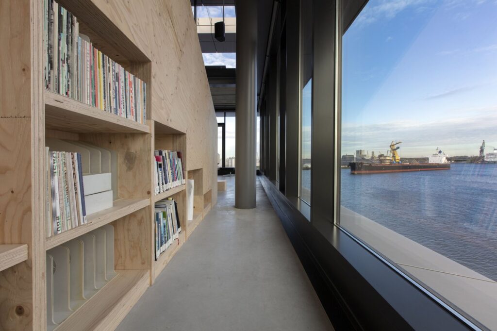 Interior view of Rijnboutt office with collaborative design