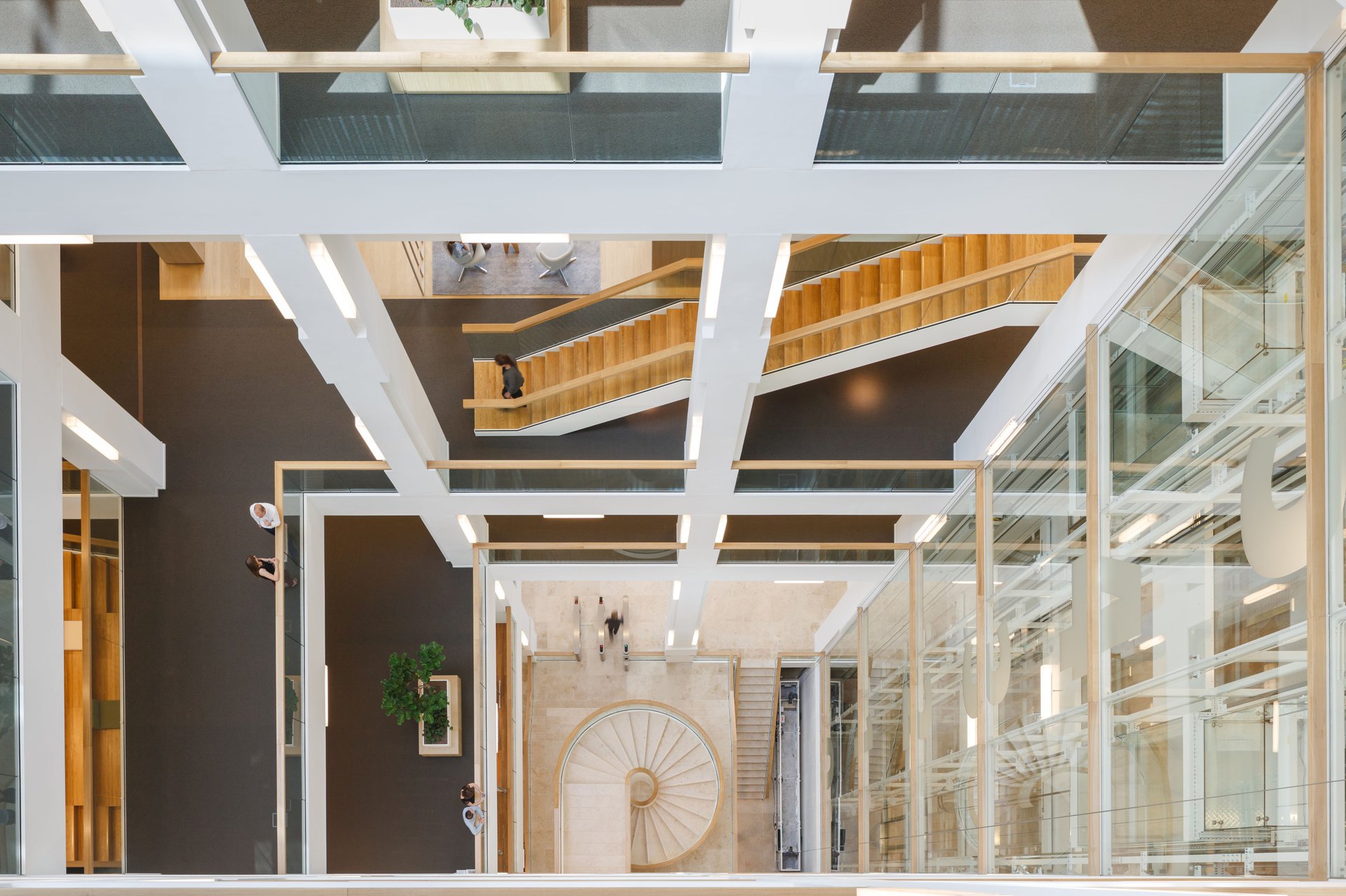 Robeco office interior with natural materials