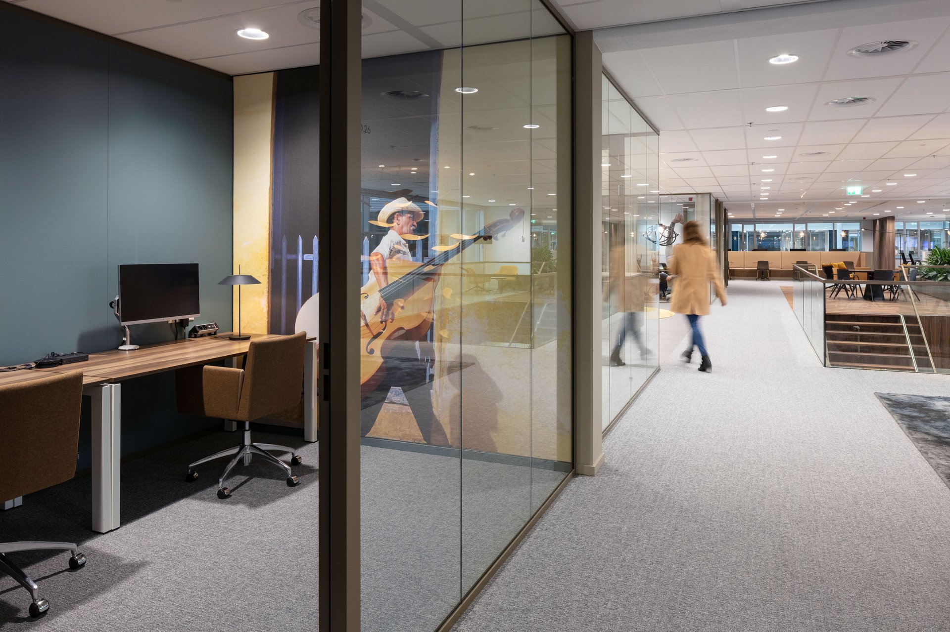 Modern office space with natural lighting