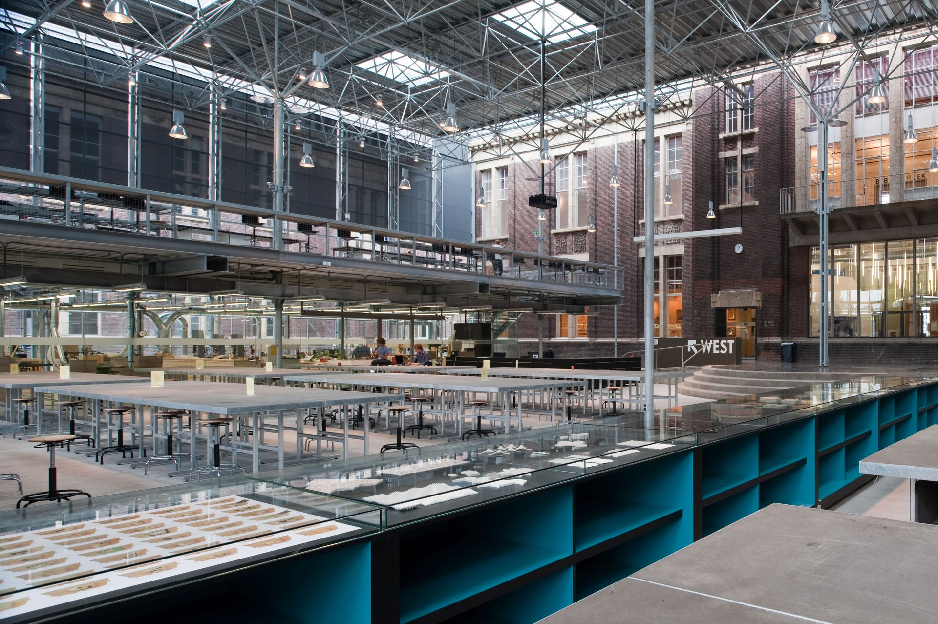 Interior spaces at TU Delft Bouwkunde