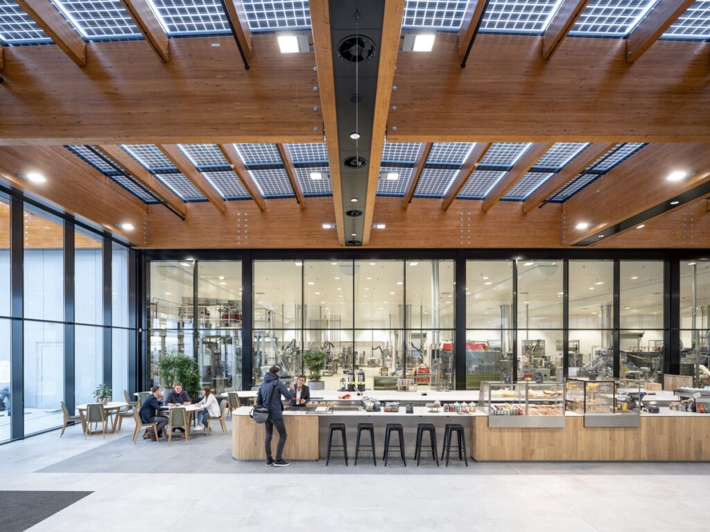 Interior view of Unilever Foods Innovation Centre